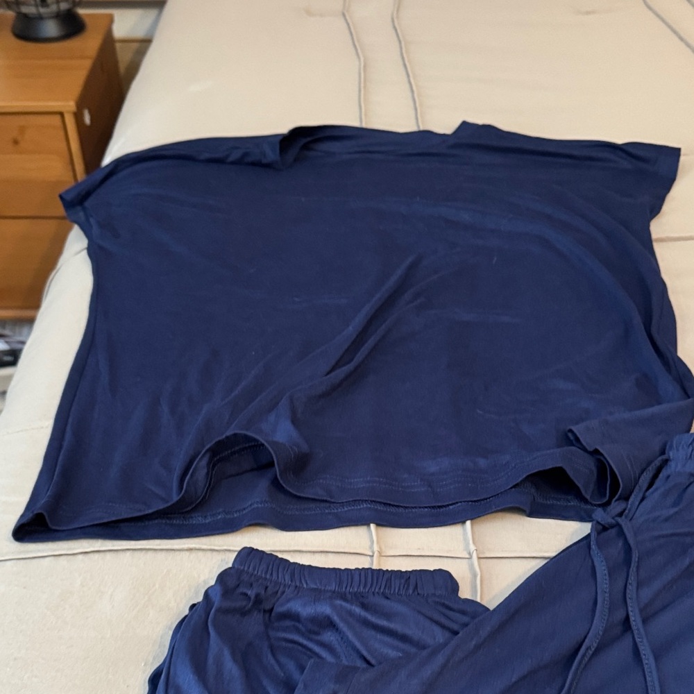 Navy Blue Women's Pajama Set